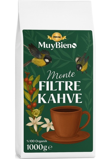 Premium Monte Filtre 1000 Gr Çekirdek Kahve Çekirdek Kahve