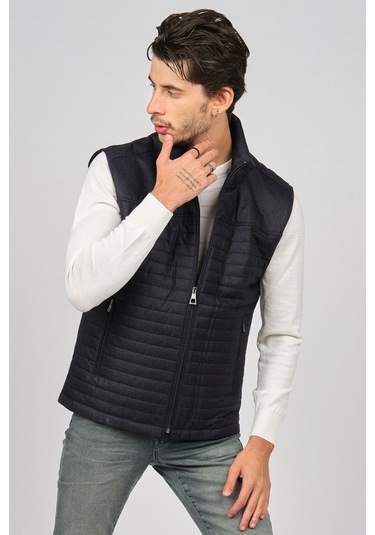 Daynax Erkek Içi Kürklü Cep Detaylı Yelek 492913 Lacivert Lacivert