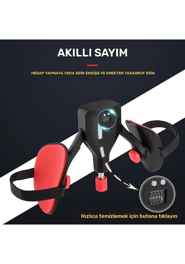 Honeybeeshop Siyah Akıllı Sayılabilir Kegel Aleti Ayarlanabilir Dirençli Pelvik Kas Geliştirici Ev Spor Ekipmanı