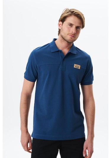 Arma Erkek Regular Fit Basic % 100 Pamuk Pike Polo Yaka Tişört Y29374355402 İndigo