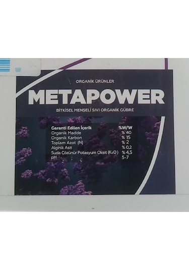 Süpersol Metapower 20 Lt Organik Sıvı Gübre 20 litre