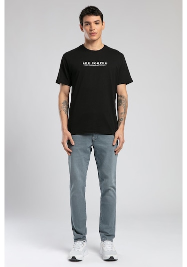 Lee Cooper Antonia Erkek O Yaka T-shirt Siyah-19903 Siyah