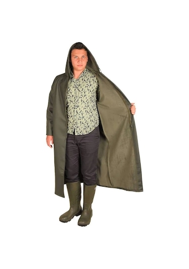 Polly Boot Pollyraın Pu Polar Fermuarlı Pardesü Yağmurluk