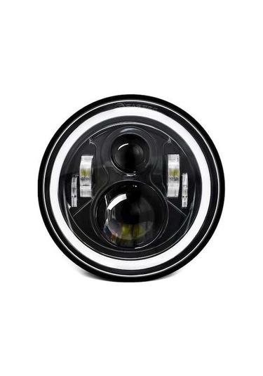 Ebitda Hallow 7 Araba Motosiklet Led Far Drl Dönüş Sinyali - Düşük Beyaz Ve Kehribar 1 Adet Beyaz Ve Kehribar