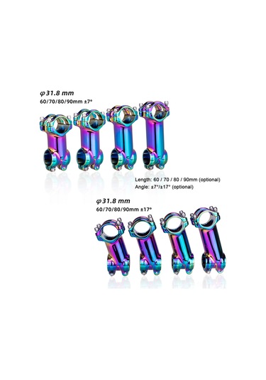 Yifomall Alüminyum Bisiklet Kol Başı - Dağ Yolu Bisikleti İçin 70mm 7 - Sağlam Stabil Sürüş - Renkli Tasarım