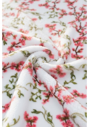 Sakura Çift Kişilik Peluş Battaniye Pembe