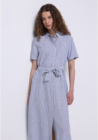 Colins Regular Fit Kadın Mavi Elbise Cl1068244 Q1.v1 Ble Mavi Colins Regular Fit Kadın Mavi Elbise Cl1068244 Q1.v1 Ble Mavi