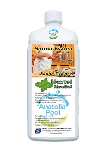 Sauna Buhar Esansı Mentol 1 Lt Anatolıapool Sauna Essence Menthol