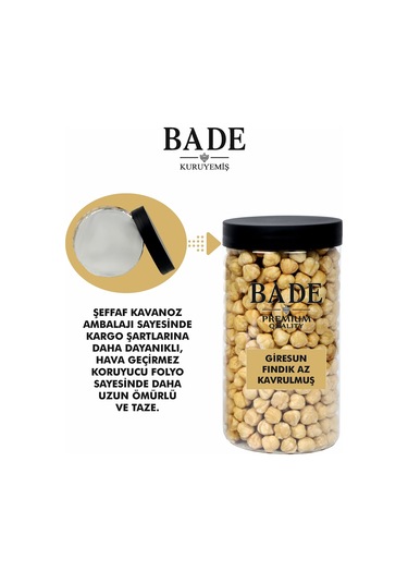 Tek Kavrulmuş Fındık Giresun Jumbo İri Boy 250 Gr. 250 G