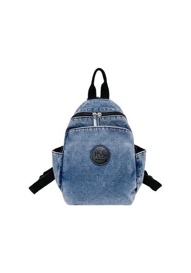 Tongxida Xy-628 Mavi Denim Kot Omuz Sırt Çantası Mavi