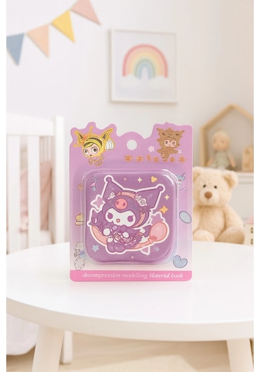 Kuromi Not Defteri Zincirli Anahtarlık Hediyelik Defter Puf Kapak Mor