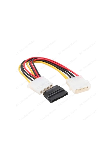 Molex 4-Pin To Sata Power Ve Molex 4-Pin Y Kablo