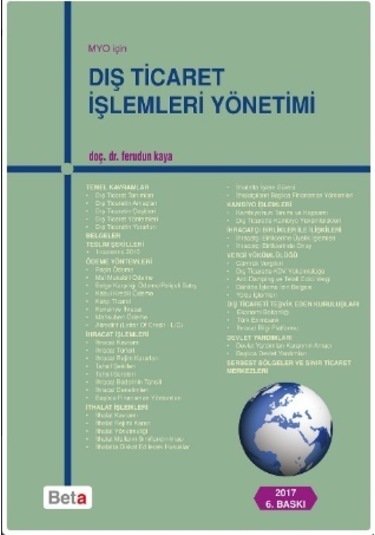 M.Y.O. İçin Dış Ticaret İşlemleri Yönetimi - Ferudun Kaya - Beta Yayınları