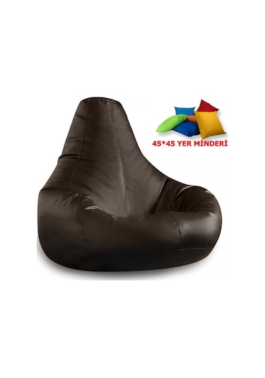 Armutland Kampanya ! 45*45 Yer Minderi Hediyeli Deri Armut Koltuk