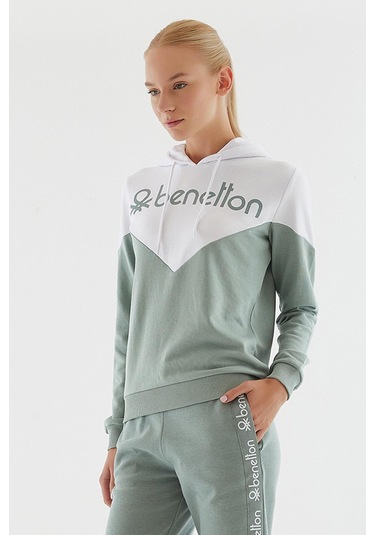 United Colors Of Benetton Kadın Sweatshirt Bnt-w20708 Mint United Colors Of Benetton Kadın Sweatshirt Bnt-w20708 Mint