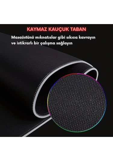 Dalong Mousepad Düz Led Işıklı 80x30