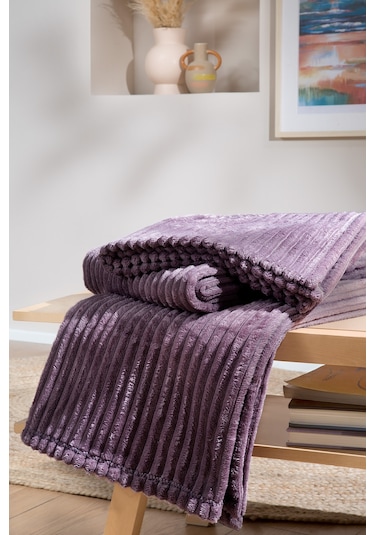 Yataş Bedding Holly Wellsoft Tv Battaniyesi 140x190 CM - Kül Moru