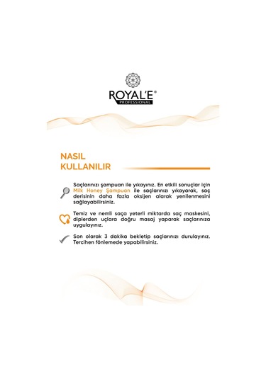 Royale Professional Milk Honey Besleyici ve Yenileyici Saç Maskesi 500 ML
