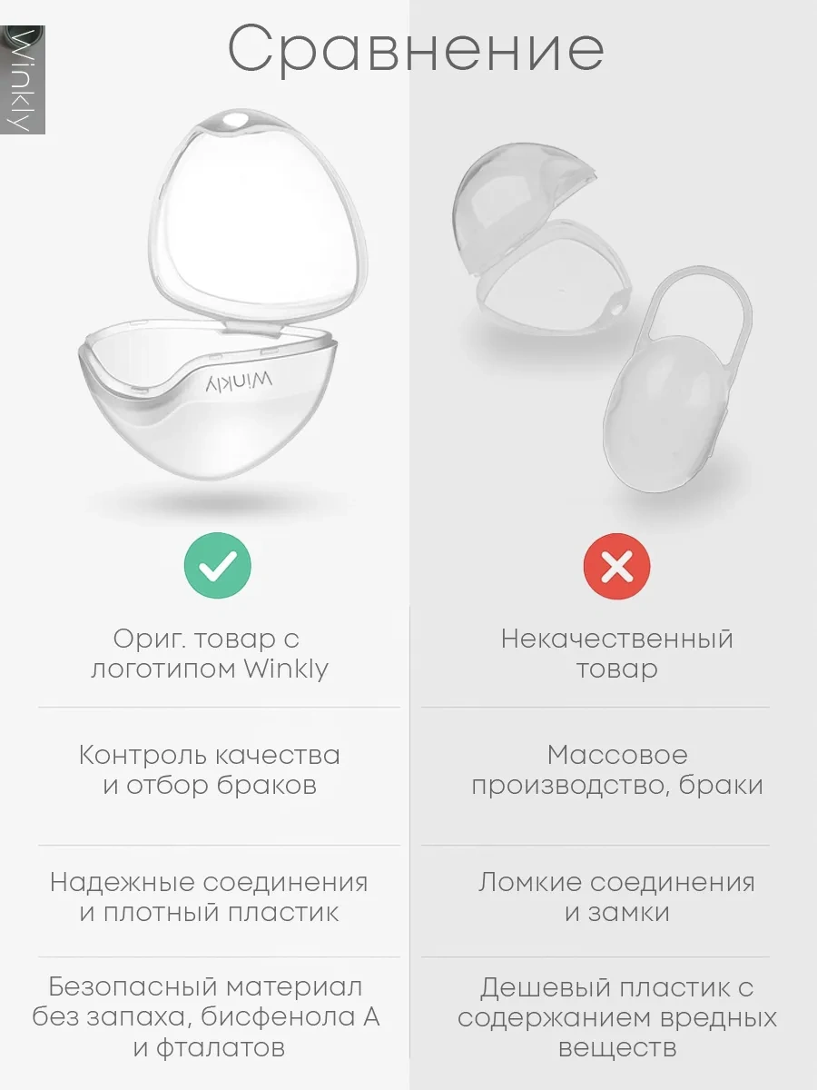 Winkly Emzik Kutusu Kılıf Emzik İçin Yenidoğan 0+ 187904129 Bej