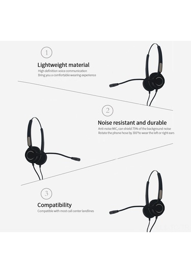 Skycity Usb Konnektörlü Müşteri Hizmeti Kulaklığı - Yüksek Kaliteli Ses, Gürültü Engelleme, 360 Ayarlanabilir Kolu, Çoklu Cihaz Desteği