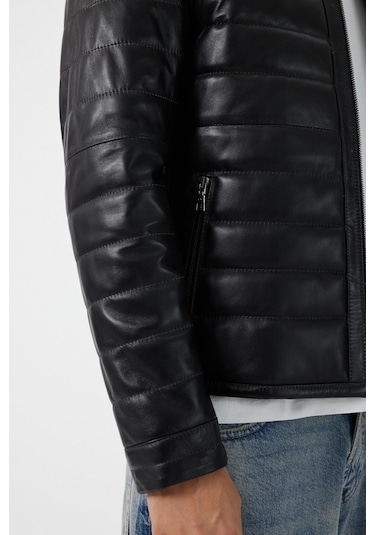 Lugano Siyah Deri Mont 001