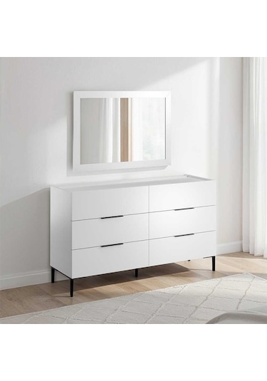 Oryana Ayna - Diamond Beyaz 68x98x2 Cm Beyaz