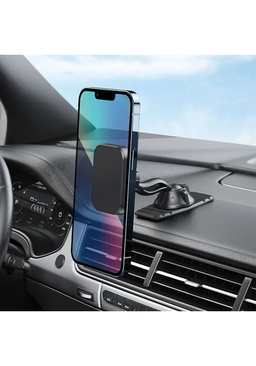 Maiyame C1 Kırmızı Pinguin Modeli, 6 Mıknatıslı Çift Başlı 360 Döner Araç İçi Manyetik Telefon Tutucu - Navigasyon Ve Eğlence İçin Kolay Kurulumlu