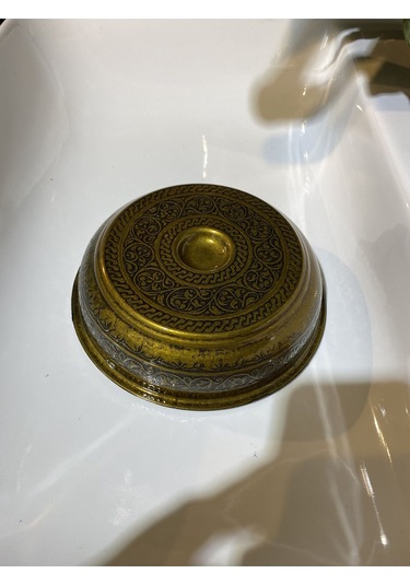 İsaoğlu Yapı Hamam Tası Antik Kurna Tası İşlemeli Motifli Eskitme Hamam Tası Antik