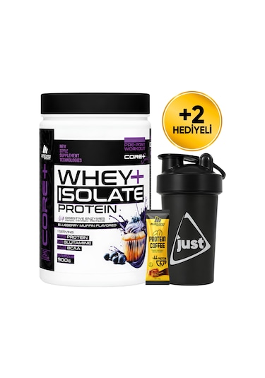 Mustang Nutrition Core+ Series Isolate Whey Protein Tozu 900 Gr 30 Servis Yaban Mersinli Kek + Shaker + Protein Kahve Hediyeli Diğer