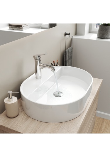 Aqua Bagno Bianzo Lavabo Beyaz 55 x 42 CM