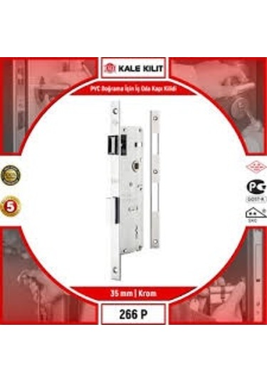 Kale 266p İç Kapı Gömme Kilidi 35 Mm Saten
