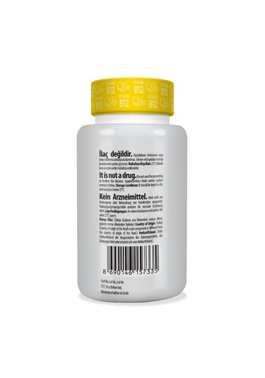 Vitamin B12 - Metilkobalamin B12 Vitamini 1000 Mg 60 Kapsül