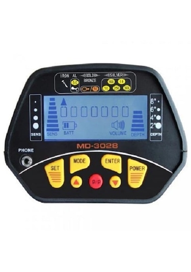 Md 3028 Define Altın Metal Dedektörü - Yeşil Lazer Pointer Hediy