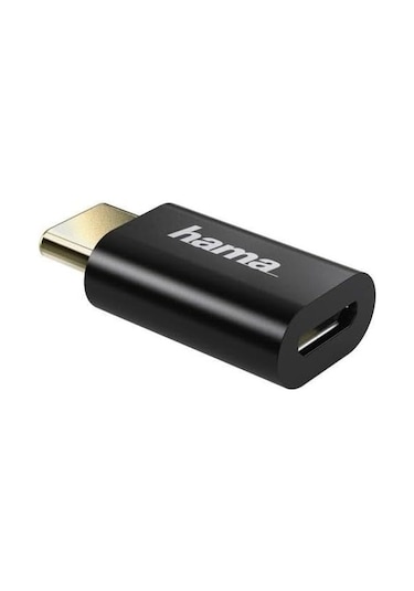 Adaptör, Micro Usb Soket- Usb -c Fiş, Siyah