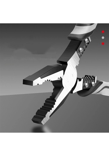 Didadodo Endüstriyel Tel Kesme Pensesi - Kaymaz Sapı Ve Krom Vanadyum Çeliği Gri, Küçük Boyutlu Gri