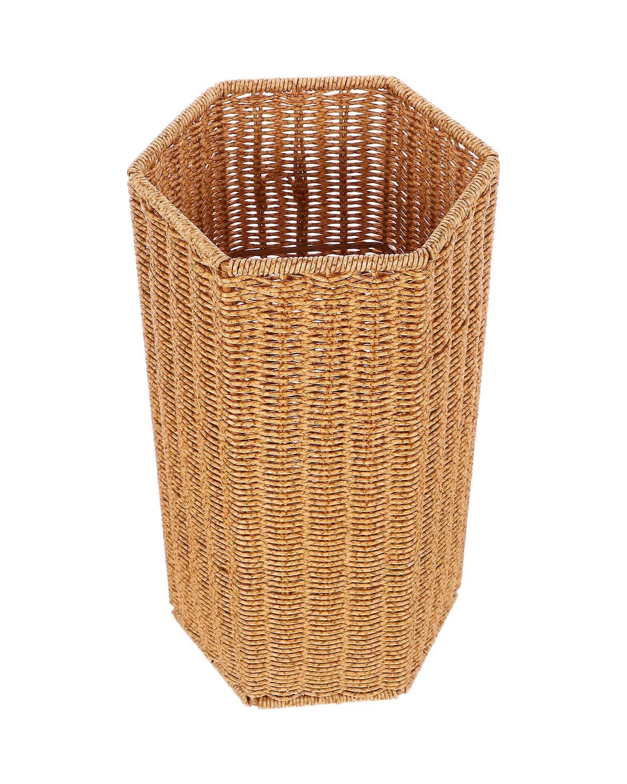 Rustik Şemsiye Standı Dokuma Şemsiye Tutucu Giriş Depolama Kabı Kahverengi 39.50x21.00x19.00cm Şemsiye Depolama 1 Paket Çok Renkli