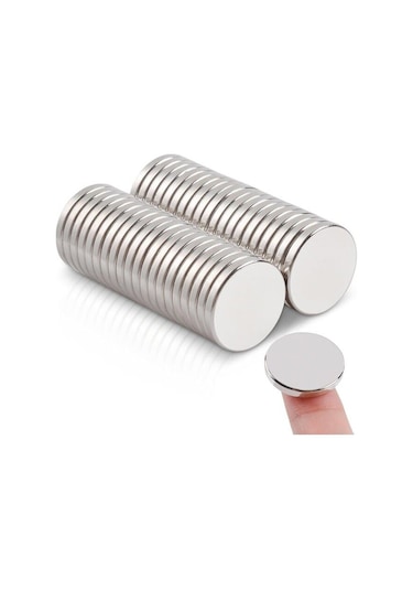 10 Adet 12x1.5 Mm Neodyum Mıknatıs Dekoratif Magnet Güçlü Çekim