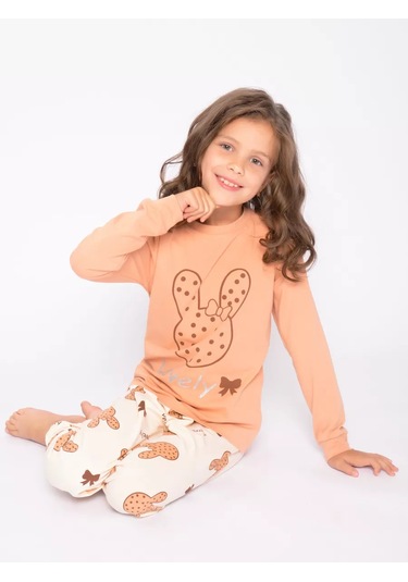 Bonito Kids Pantolonlu Pijama 170206743 Bej