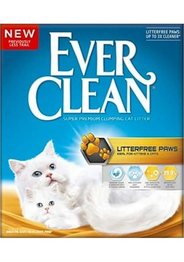 Ever Clean LitterFree Paws İz Bırakmayan Kalın Taneli Topaklaşan Kedi Kumu 10 L