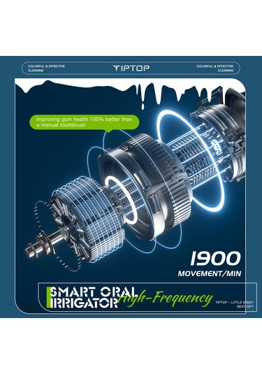Vkemall Taşınabilir Yeşil Elektrikli Diş İpi Makinesi - 3 Modlu Ipx7 Su Geçirmez