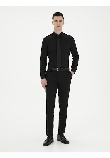 Pierre Cardin Erkek Siyah Gömlek Basic 50285562-vr046 Siyah