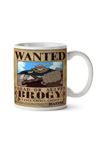 Wanted Brogy Anime Aranıyor İki Tarafı Baskılı Kupa Bardak Çok Renkli