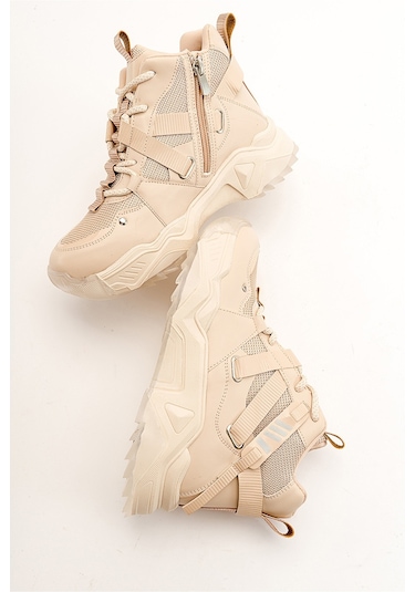 Luvishoes Clara Bej Rose Kadın Spor Bot Bej - Pembe