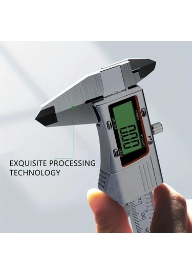 Honeybeeshop 6 İnç Arkadan Aydınlatmalı Kaliperler 1 Adet Dijital Ekranlı Metal Kumpas 150mm Paslanmaz Çelik Ölçüm Aracı