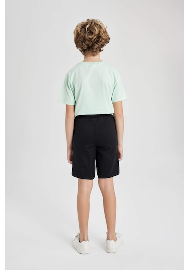 DeFacto Erkek Çocuk Basic Düz Bermuda Şort B5867A824SMBK27