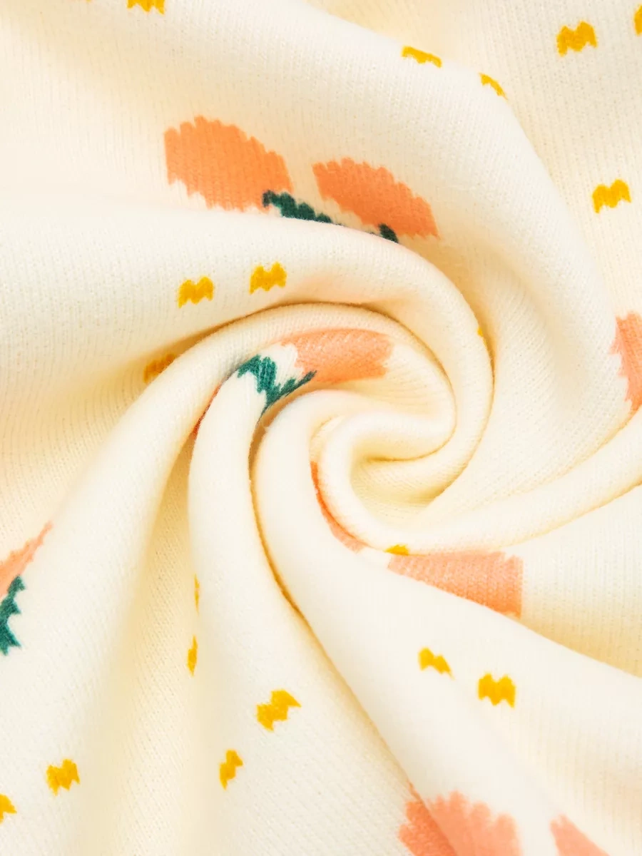 Lubimye Malysi Düğmeli Polar Kazak 247747158 Turuncu