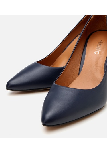 Hotiç Kadın Deri Lacivert Yüksek Topuklu Stiletto 01ayh304180a680 Lacivert-navy Lacivert