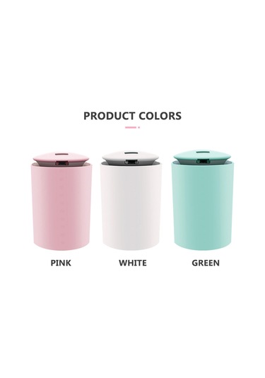 Vkemall Usb Gömlek Tipi Araç/ev Nemlendirici - 260ml, 36db'dan Az Gürültü, Led Işıklı, Top Doldurma, Ev/ofis/araç Kullanıma Uygun, Beyaz