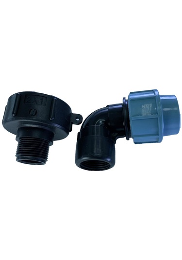 Suntek S60x6 Bahçe Ibc Tankı Adaptörü Tank Sağ-iç-dn25