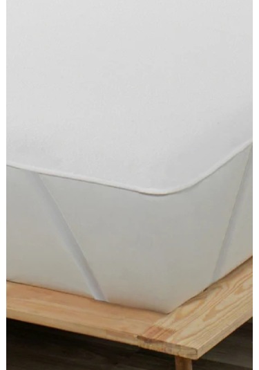 Divanev Battal Çift Kişilik 200x200 Cm Pamuk Kumaş Köşe Lastikli Alez Sıvı Geçirmez Pamuk Alez Beyaz